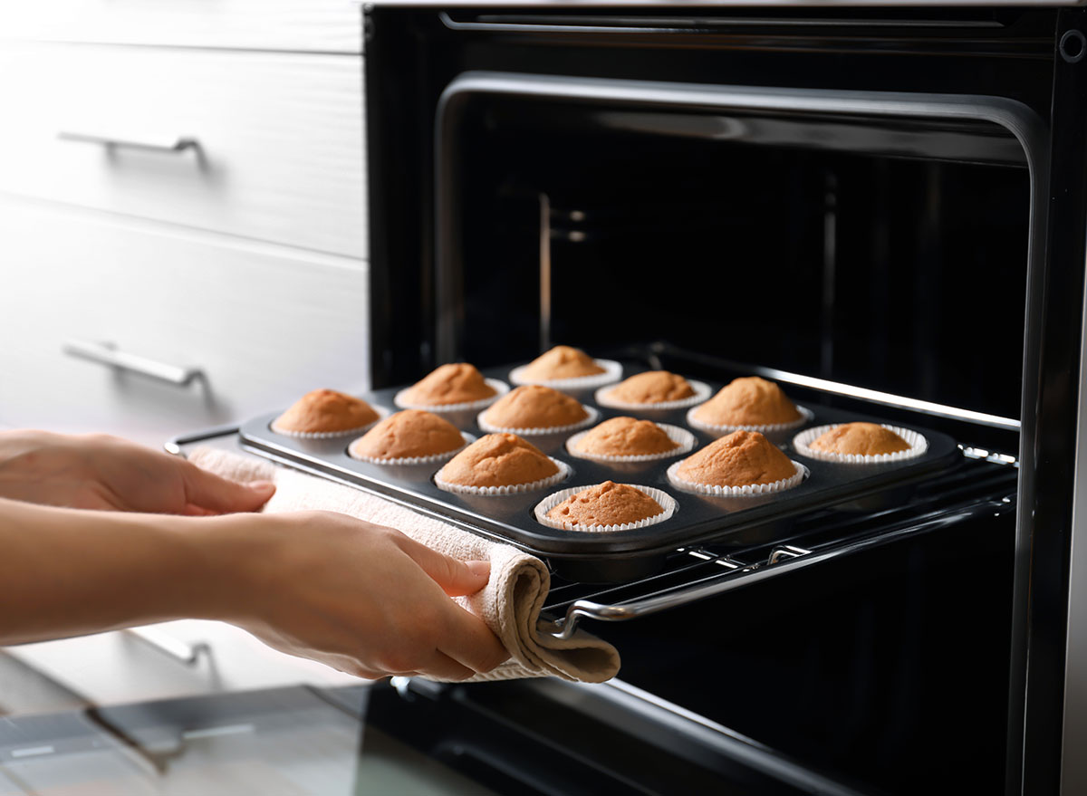 baking in oven