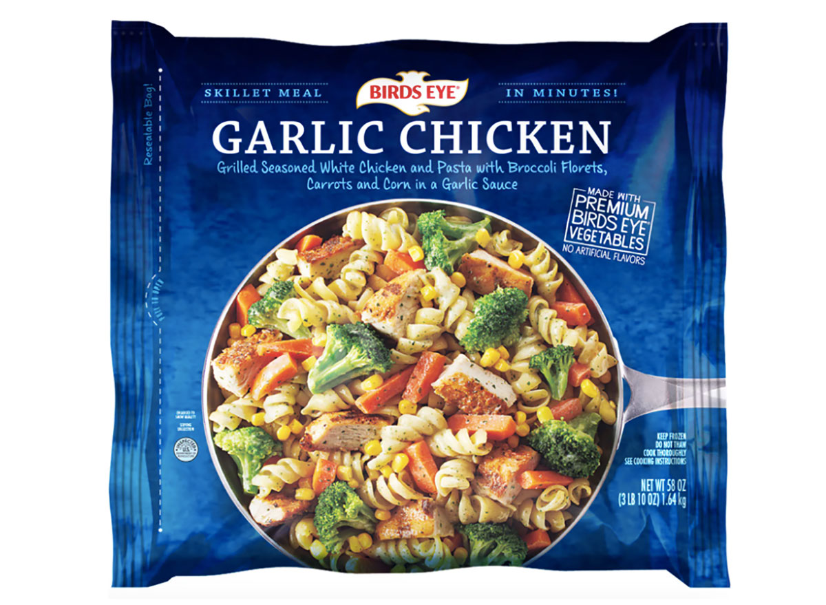 birds eye garlic chicken skillet frozen meal