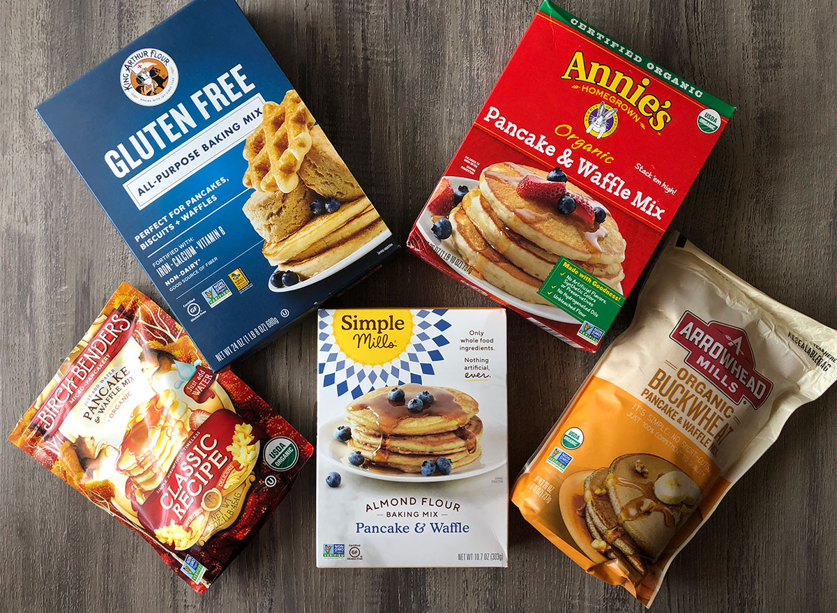 boxes of pancake mix