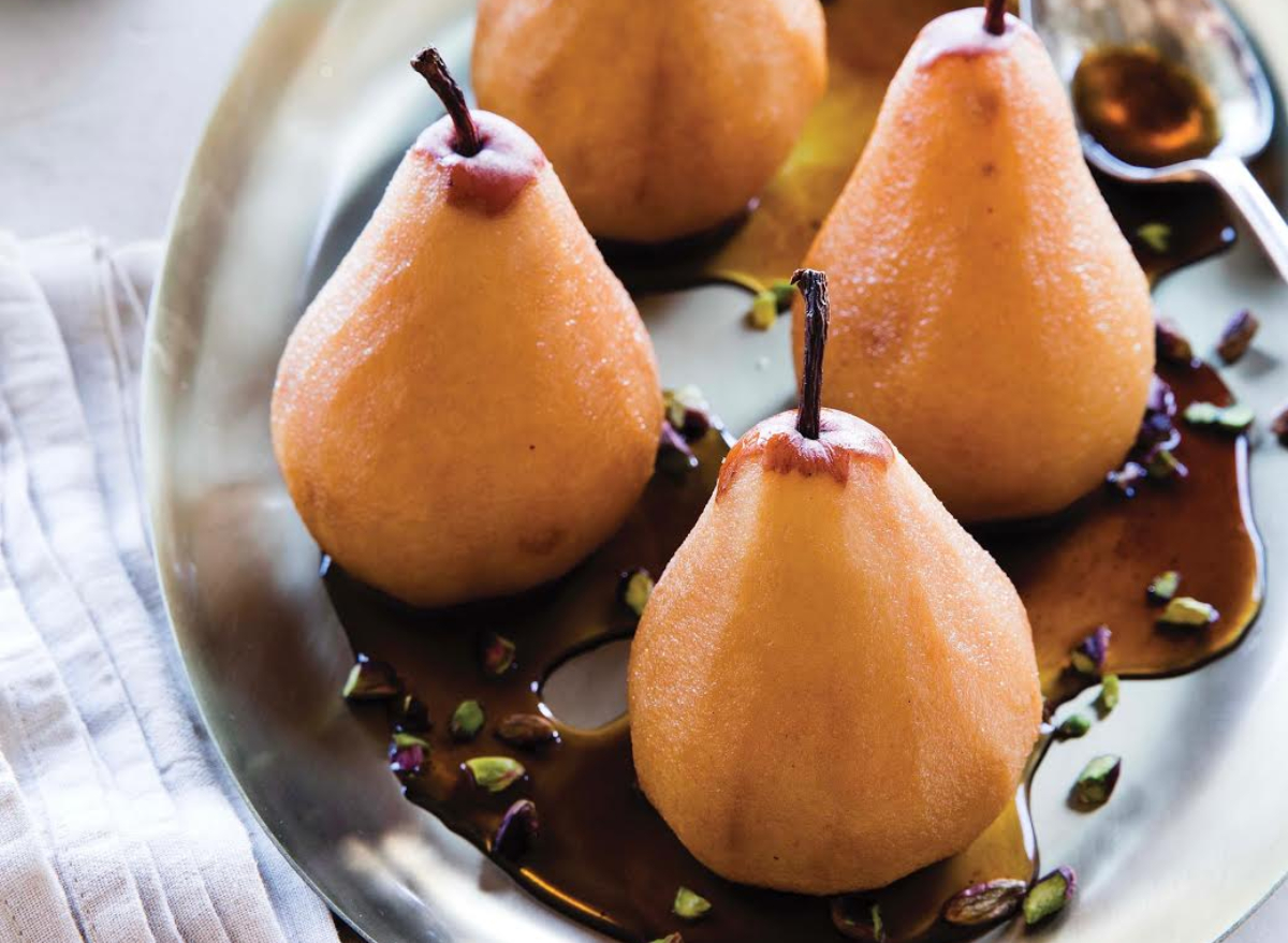 chai spiced pears