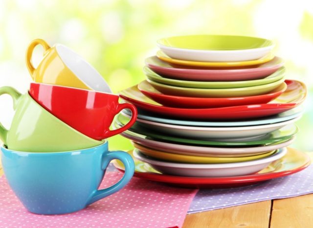 colorful dishes