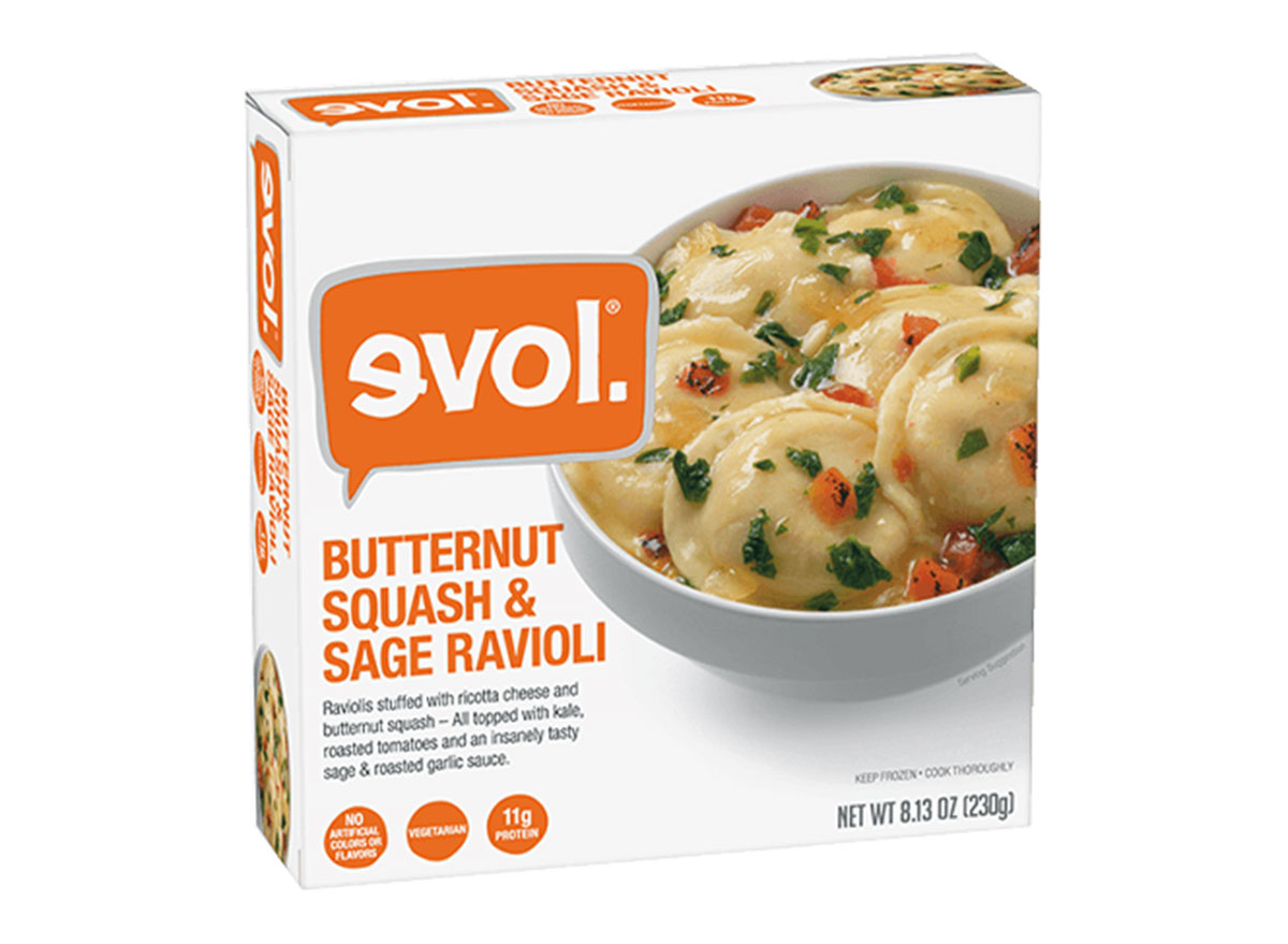 evol butternut squash and sage ravioli