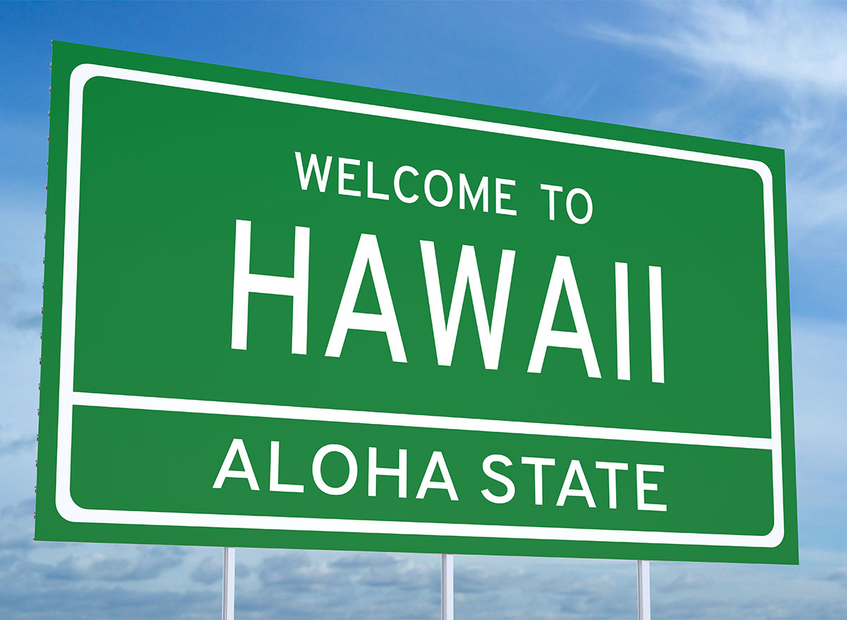 hawaii welcome sign