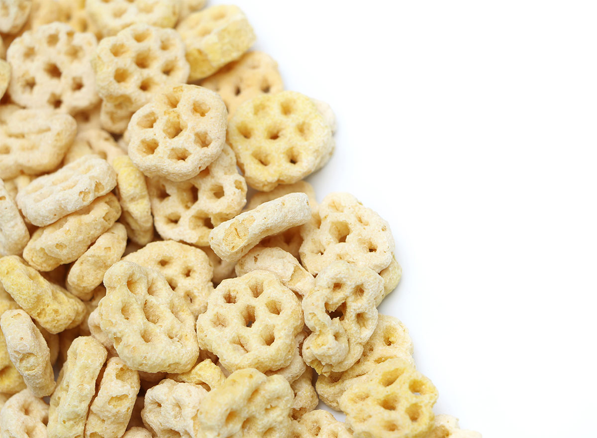 honeycomb cereal closeup