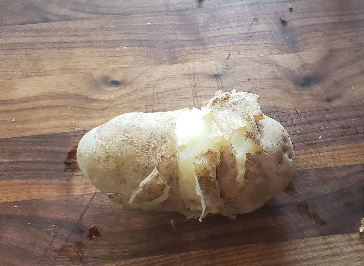 peeled potato hack