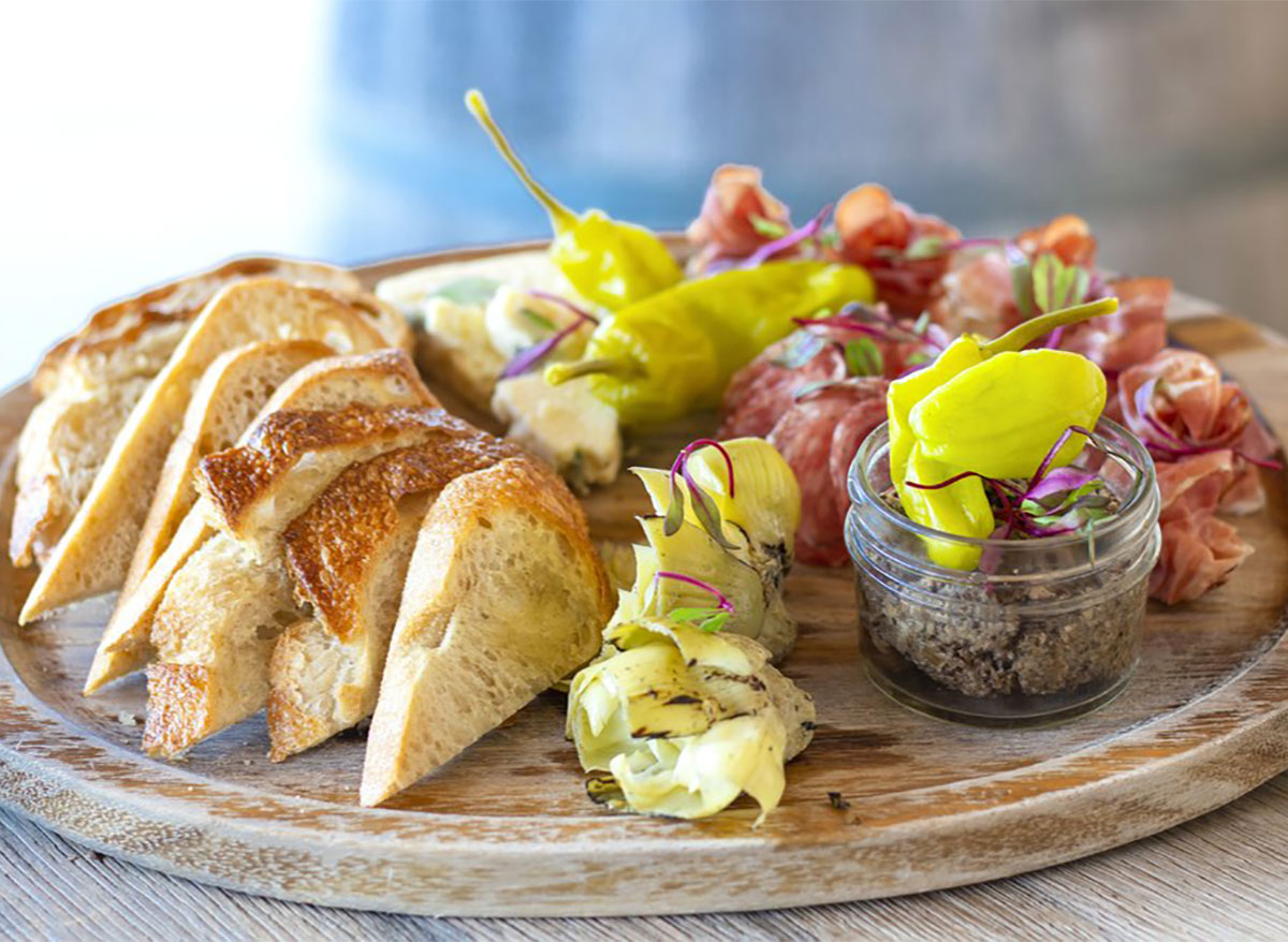 charcuterie plate from prairie berry winery in south dakota