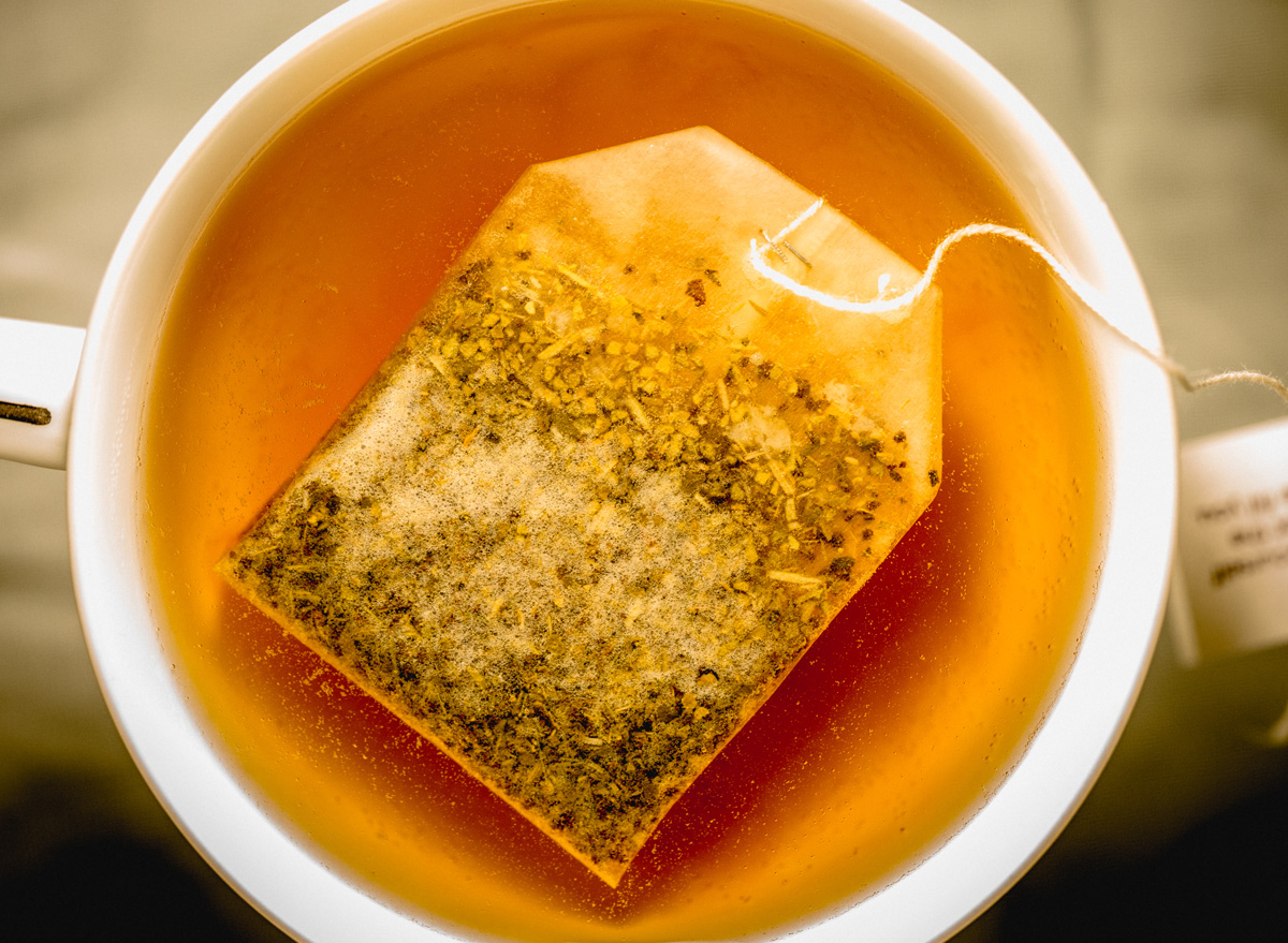 Steeping tea bag too long