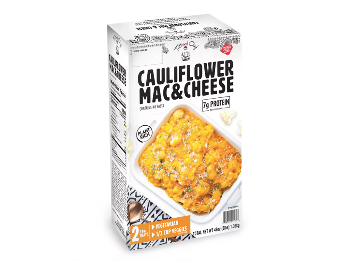 tattooed chef frozen cauliflower mac and cheese