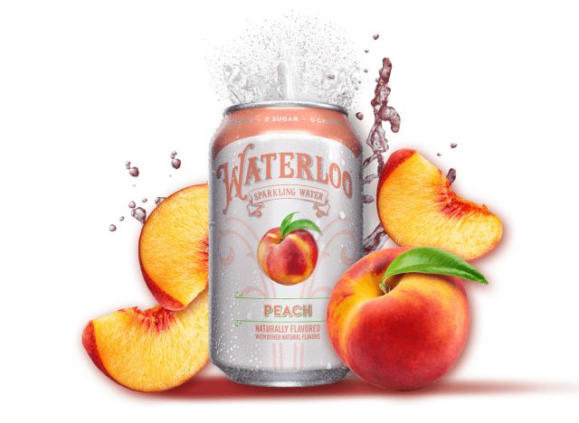 waterloo peach sparkling water