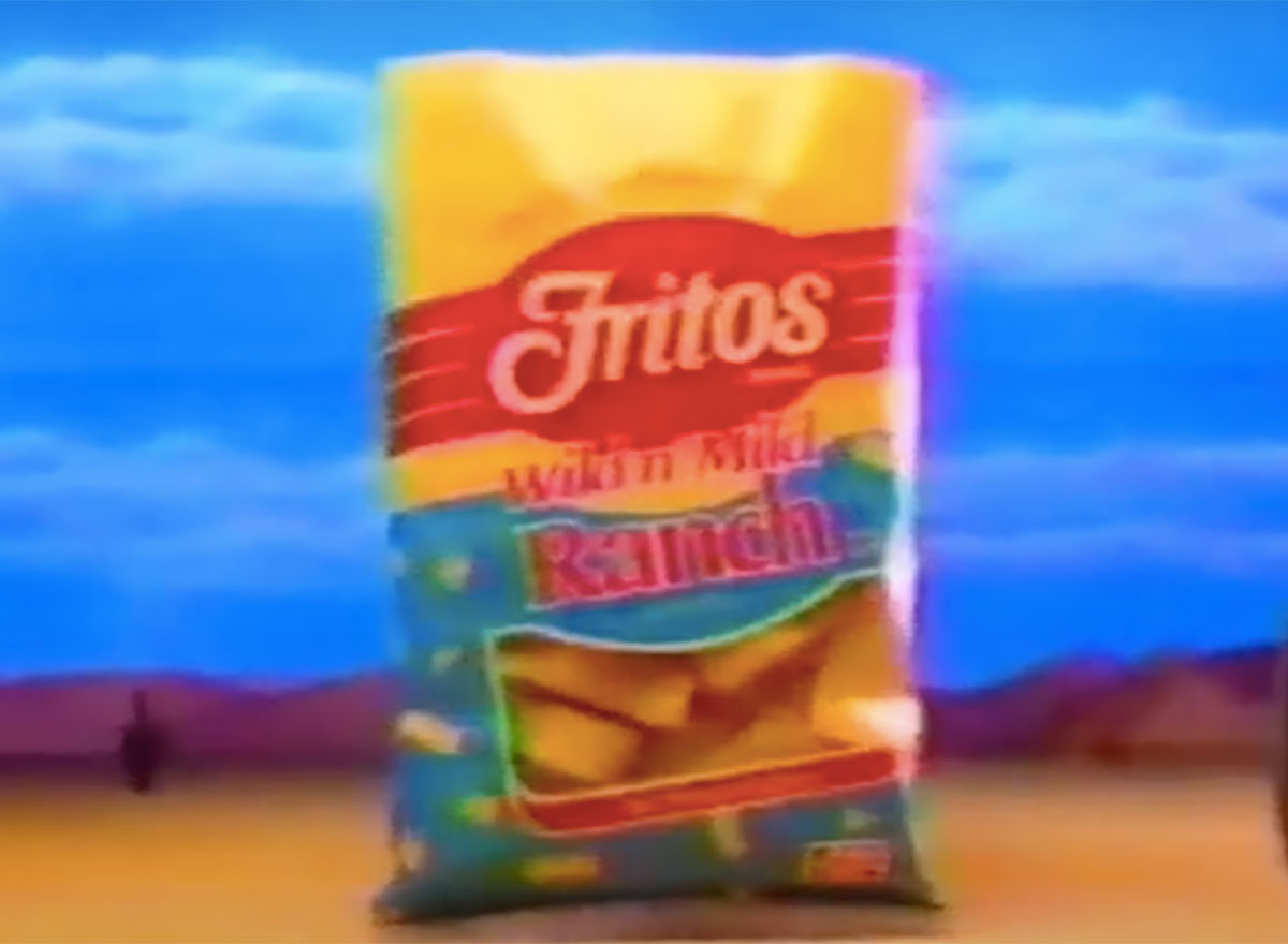 bag of wild n mild ranch fritos from commercial