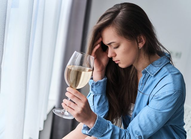 Woman wine