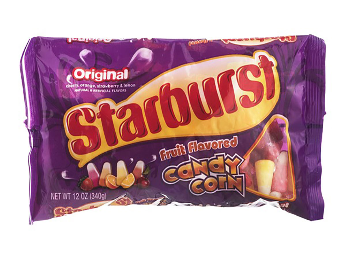 bag of candy corn starburst