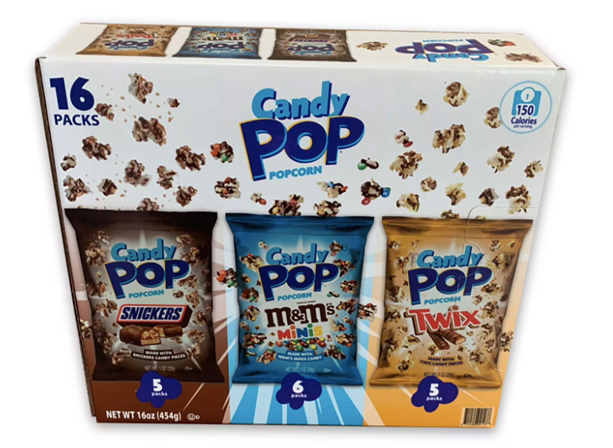 candy pop variety pack of popcorn