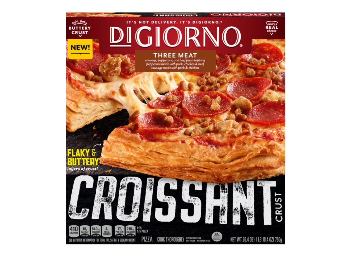 digiorno croissant crust three meat pizza