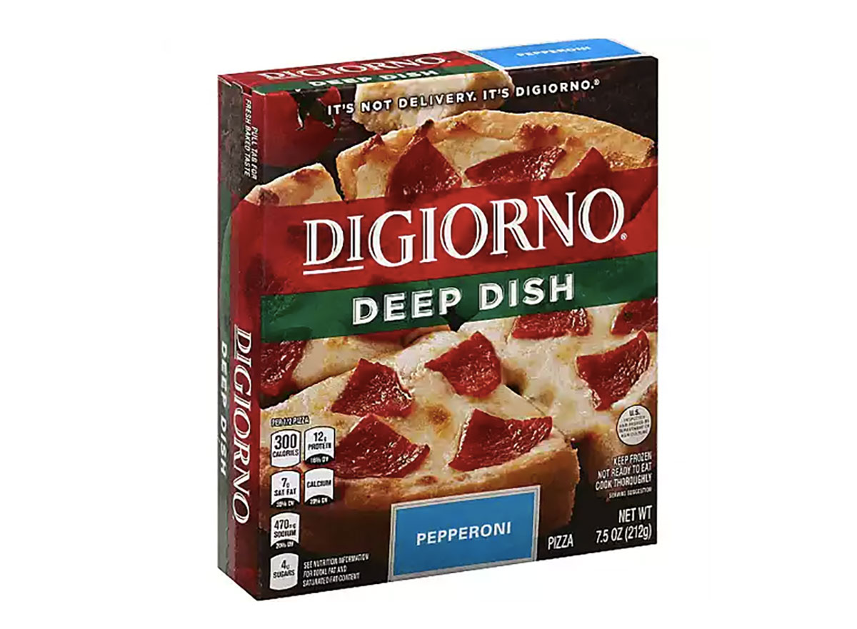 digiorno deep dish frozen pizza