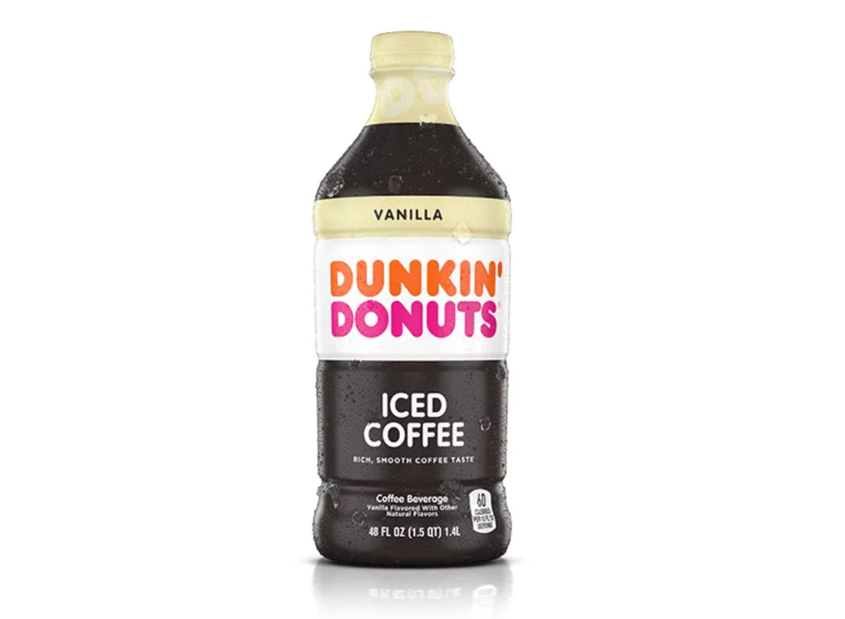 dunkin vanilla iced coffee