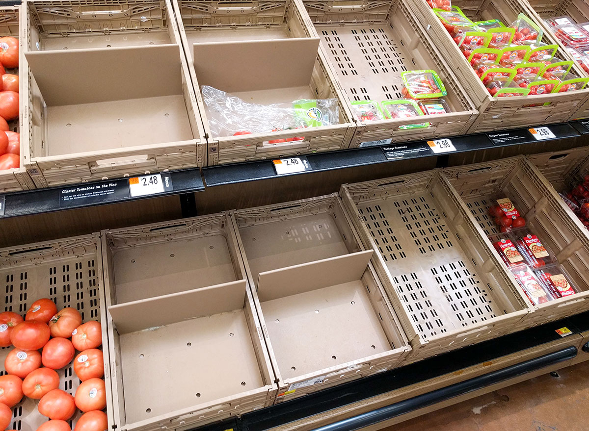 empty supermarket