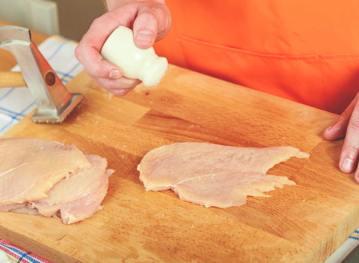 flatten chicken breast