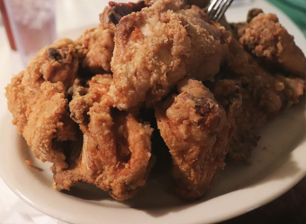 plate of fried chicken