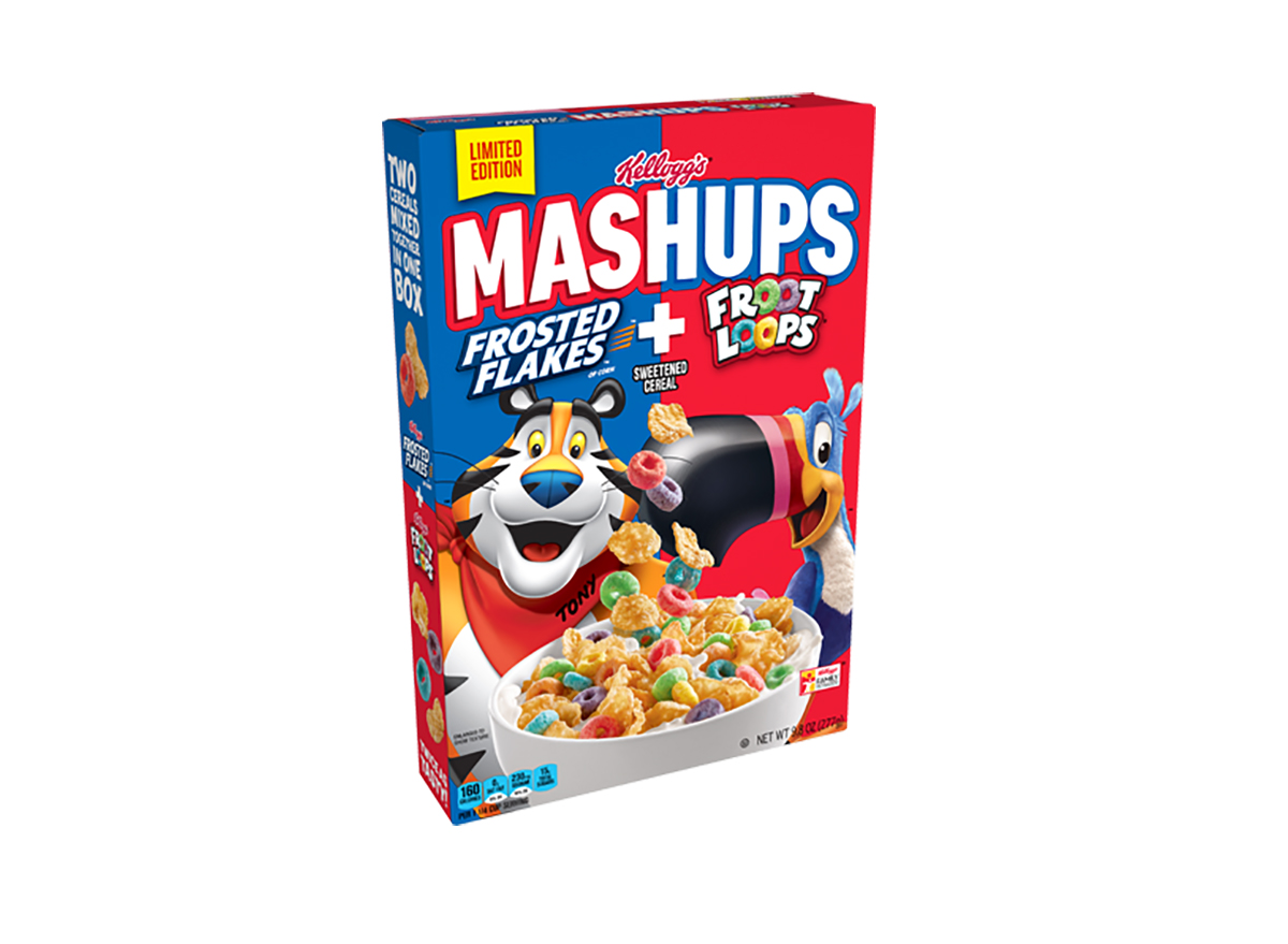frosted flakes and fruit loops cereal mashup