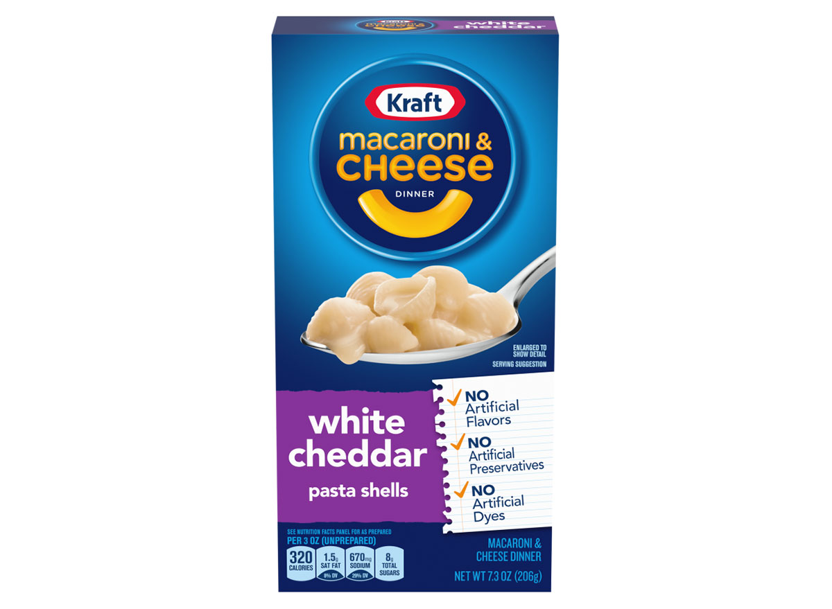 Velveeta mac and cheese food label