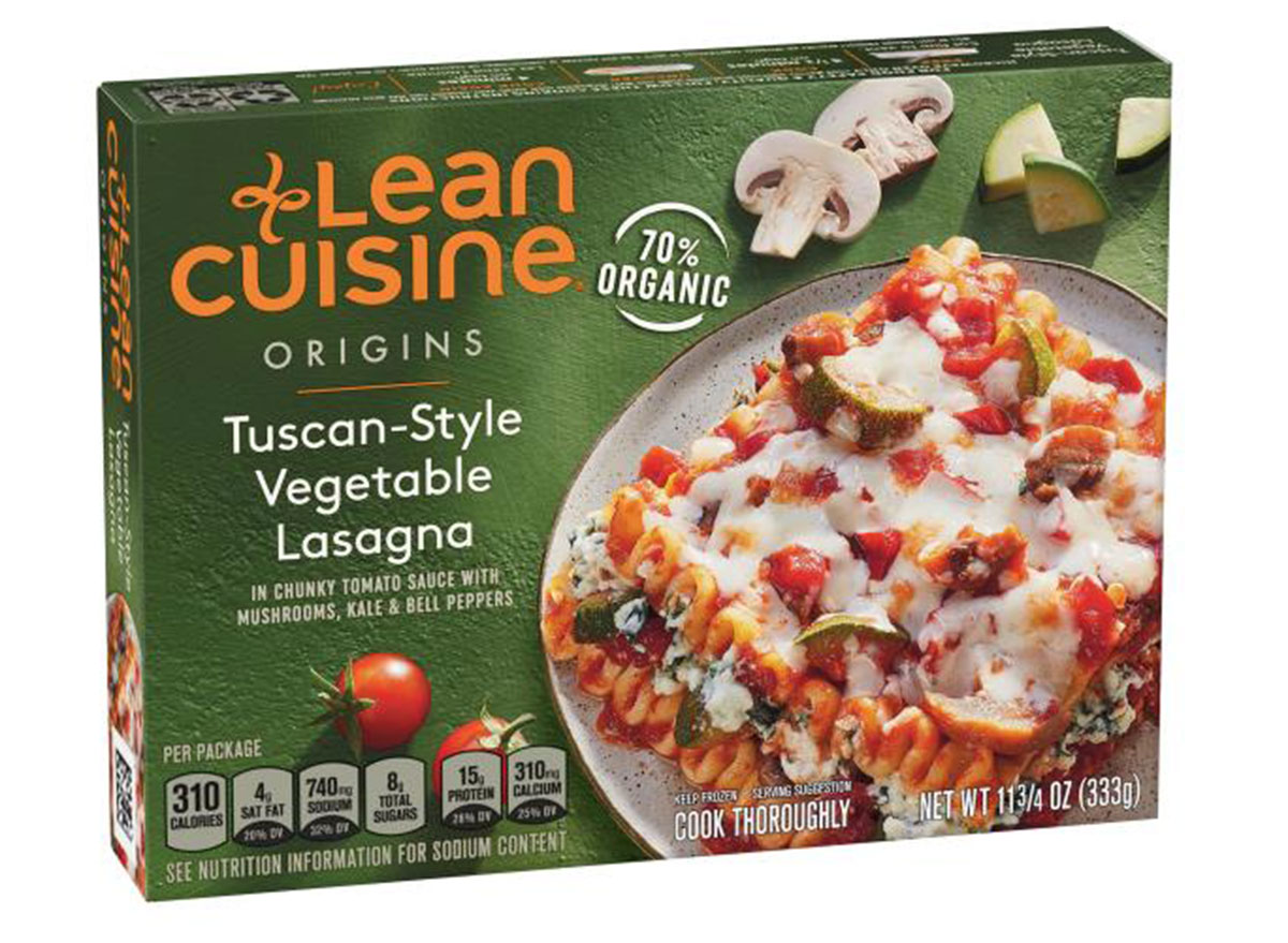 lean cuisine tuscan vegetable lasagna