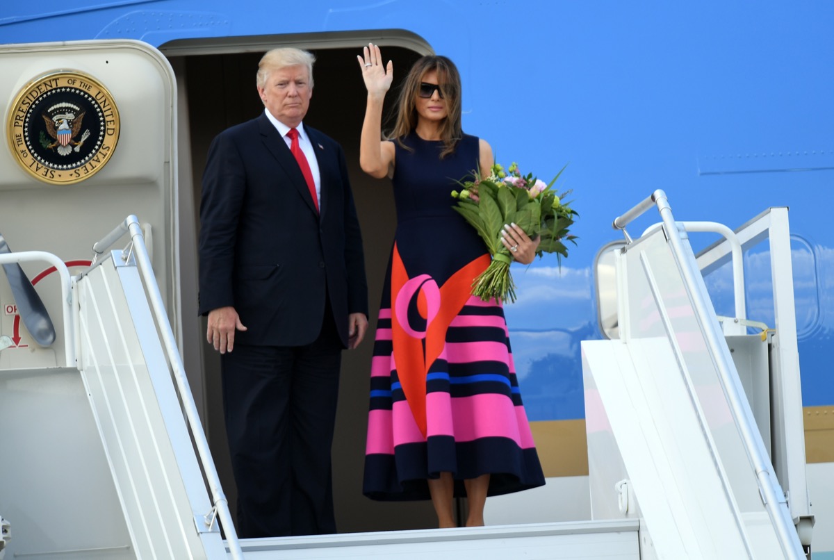 President Donald Trump and first lady Melania Trump
