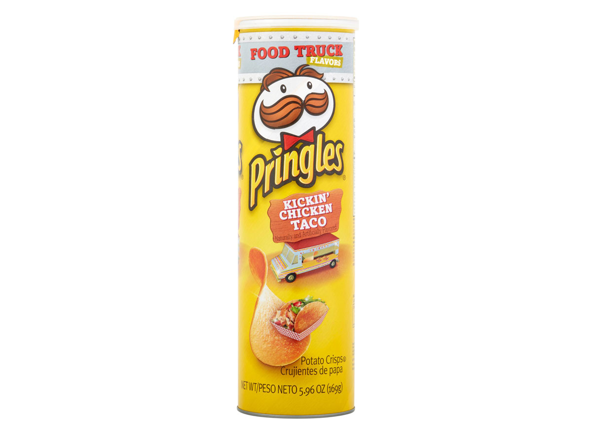 pringles kickin chicken taco flavor container
