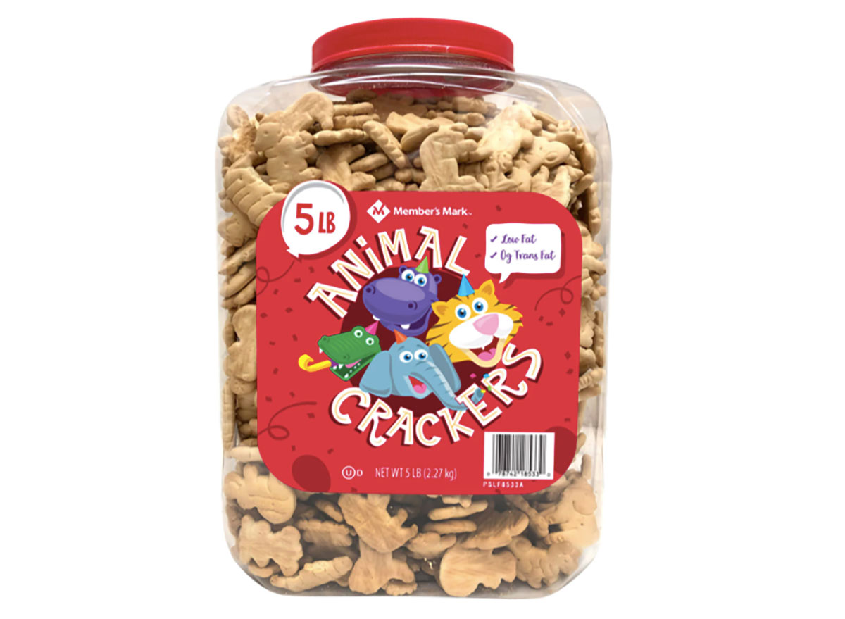 container of sams club animal crackers