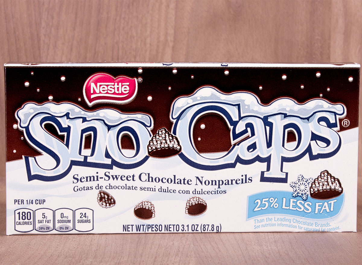 sno caps candy box