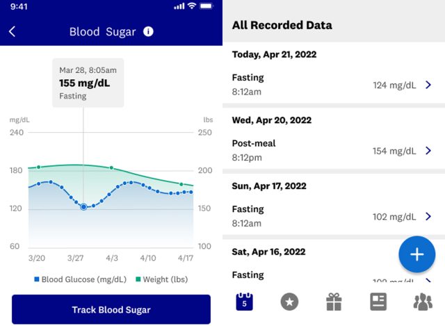 weight watchers diabetes app