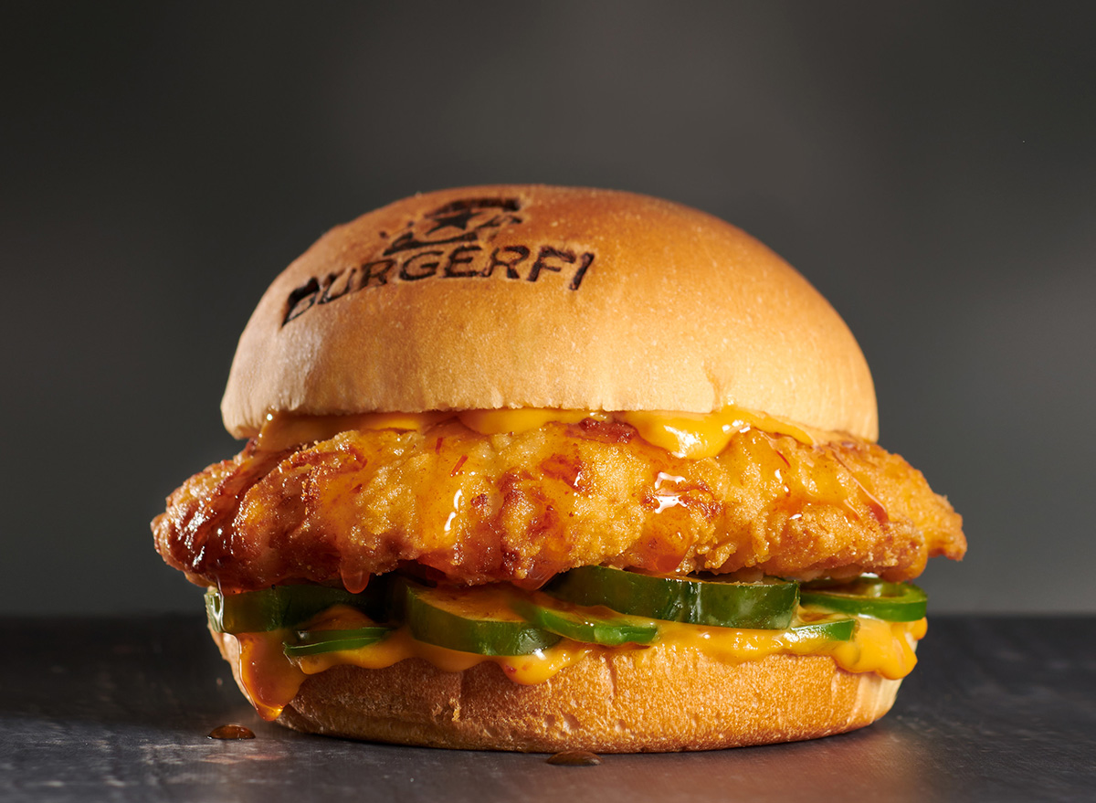 Spicy Fi'ed Chicken Sandwich BurgerFi