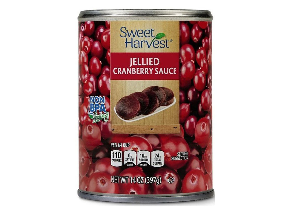 can of aldi cranberry sauce