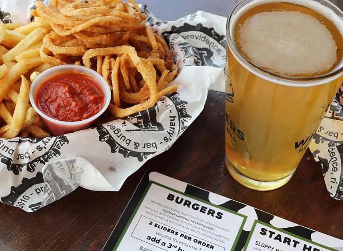 fries and beer