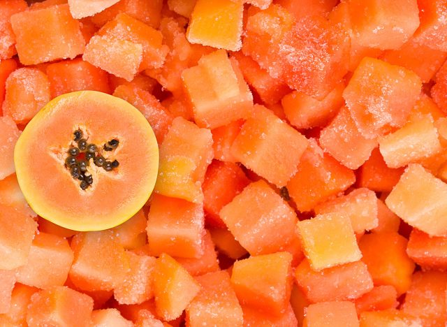 frozen papaya