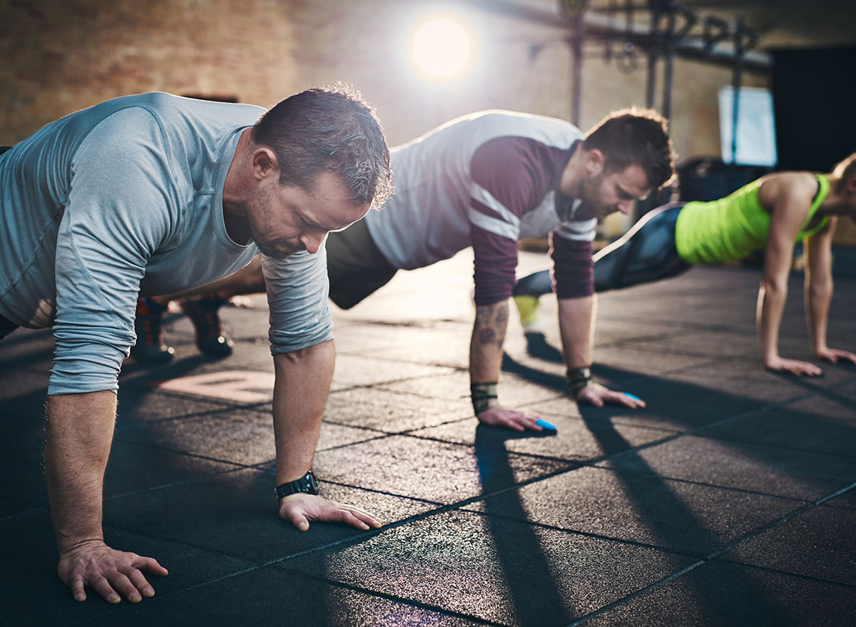 group exercising