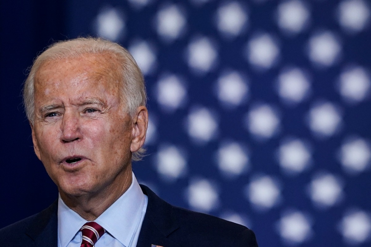 Joe Biden smiling