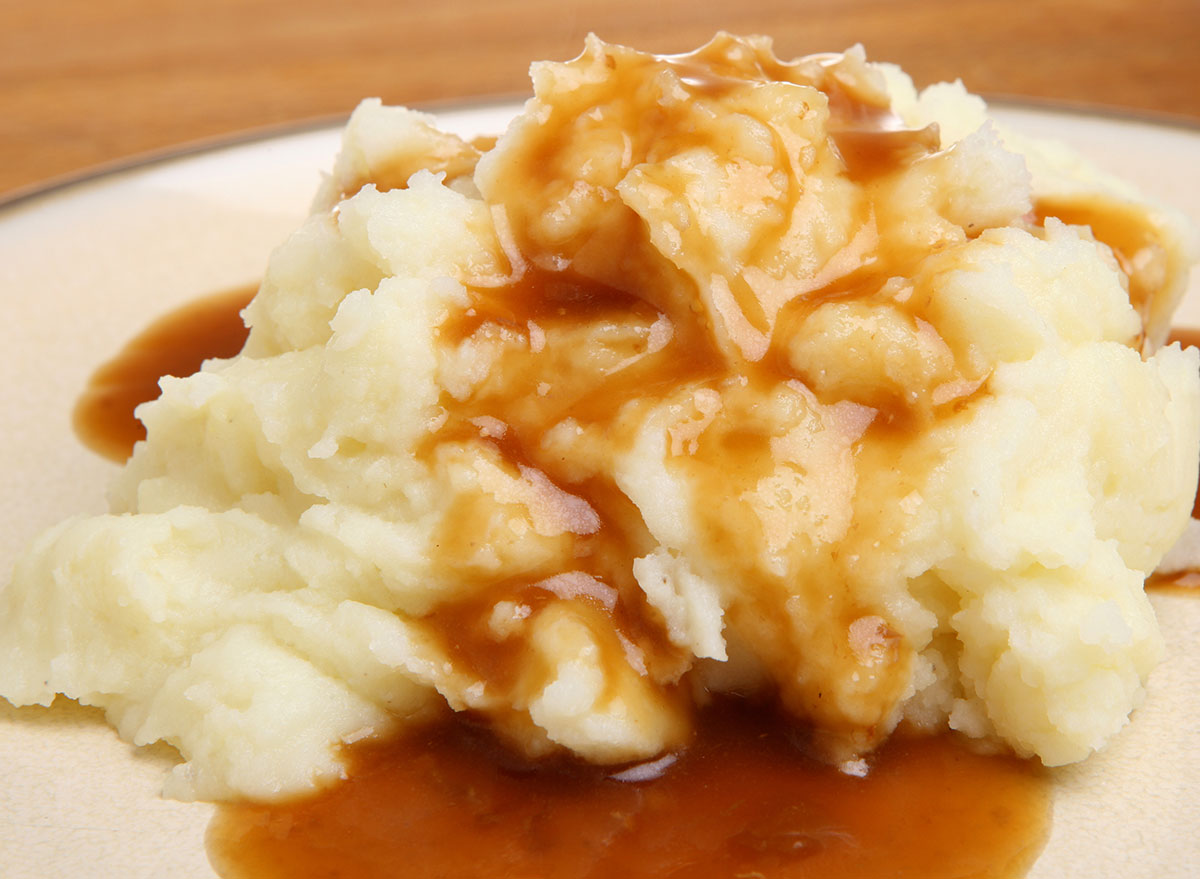 mashed potatoes gravy