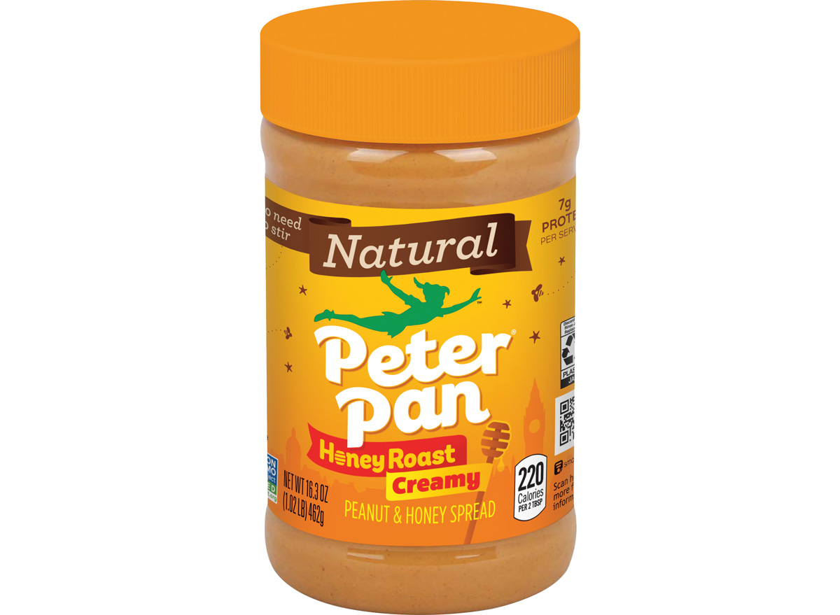 peter pan natural honey roast creamy peanut butter