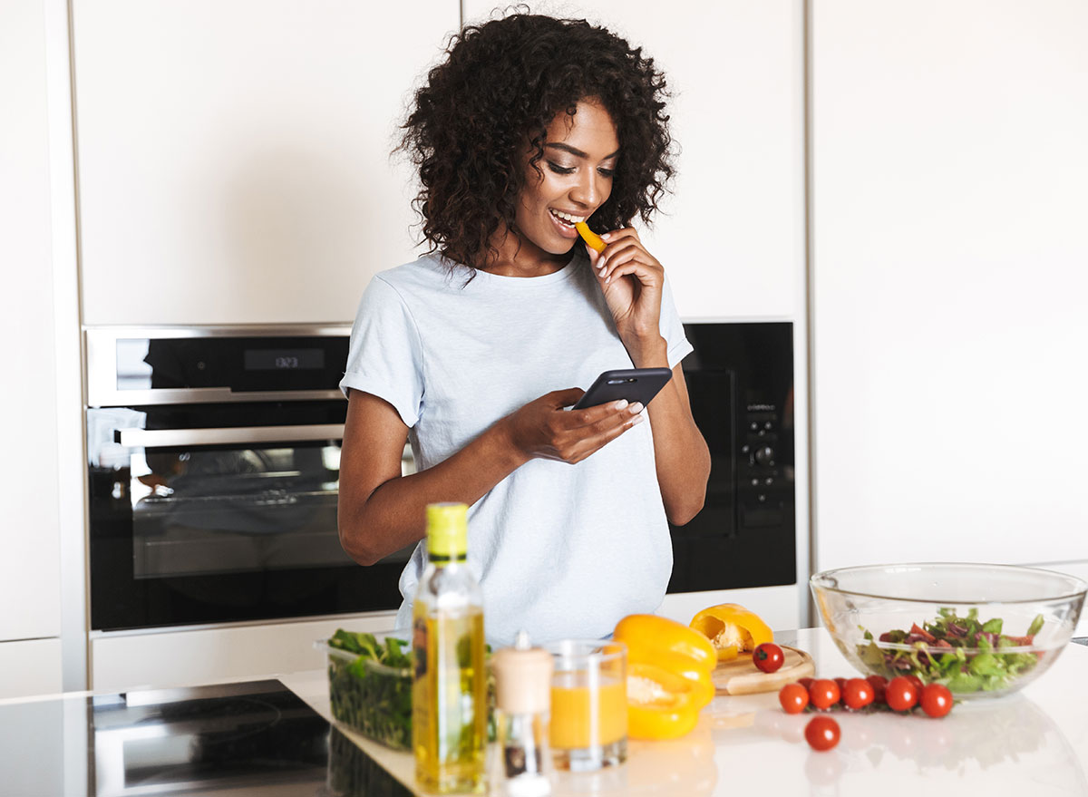 snacking while cooking