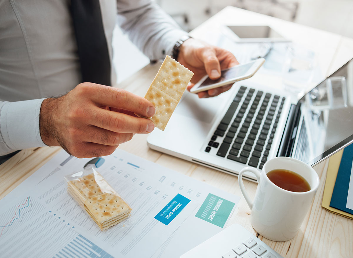 snacking while working