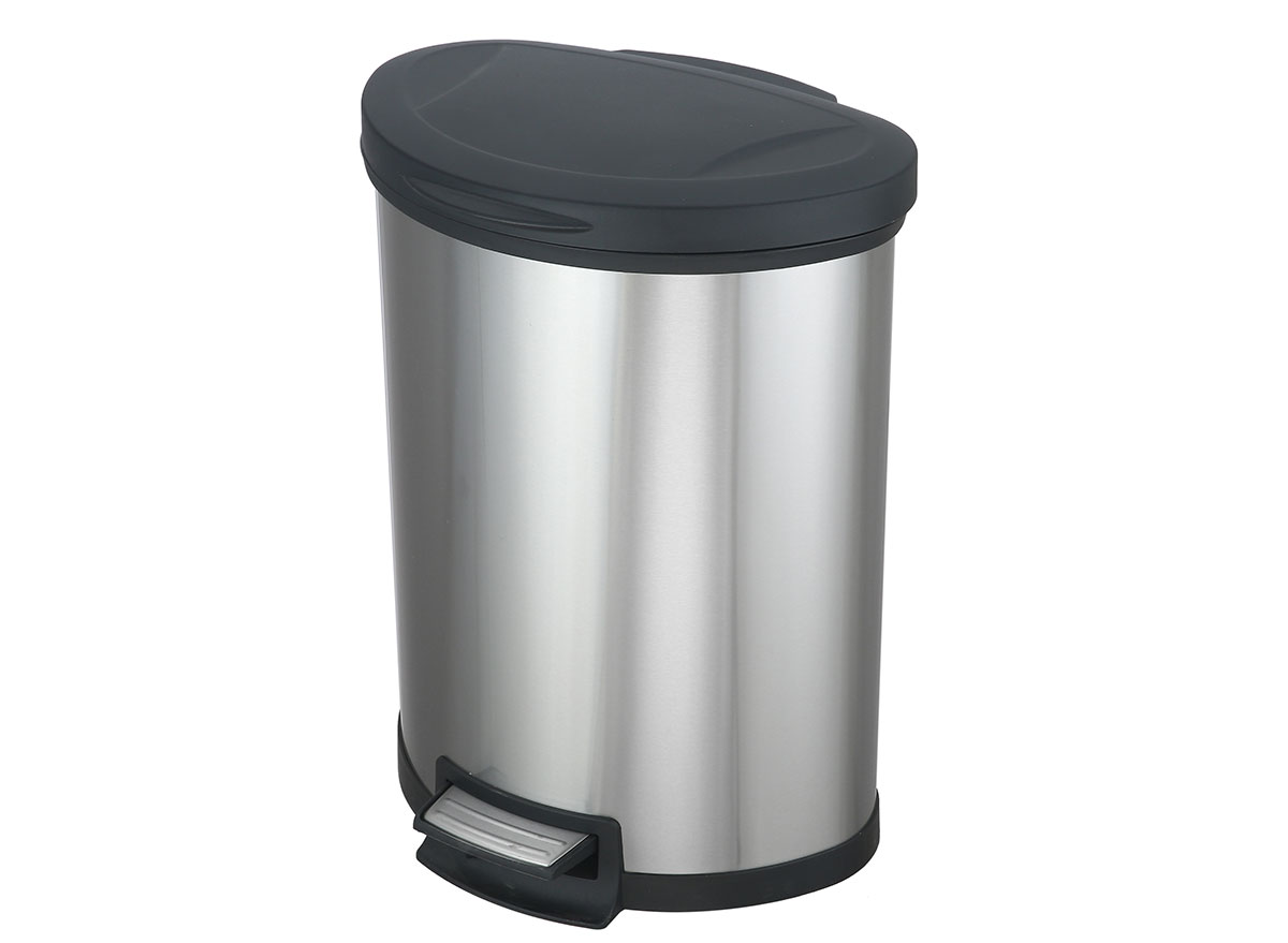 stainless steel trash can