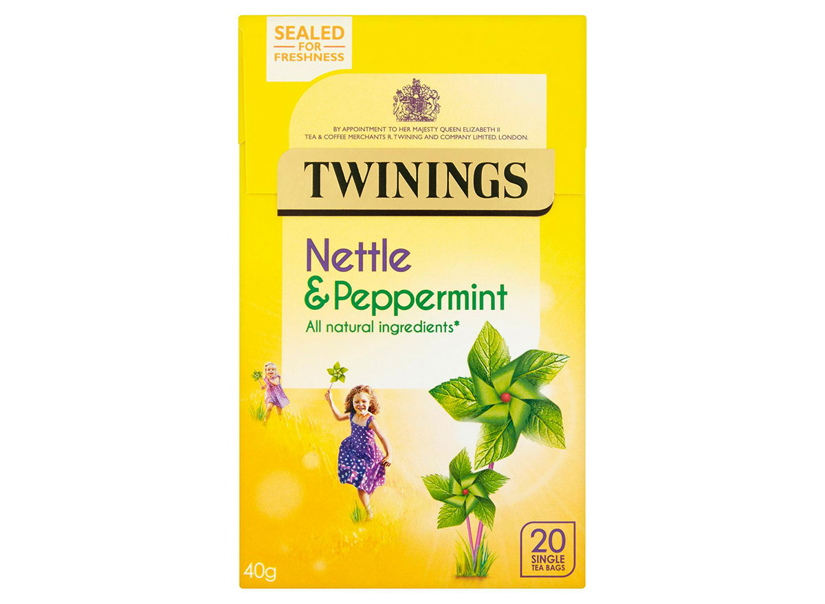 box of twinings nettle and peppermint tea