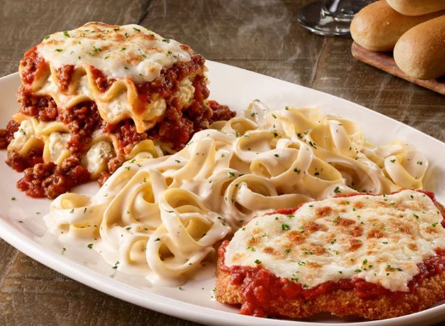 Tour of Italy meal from Olive Garden