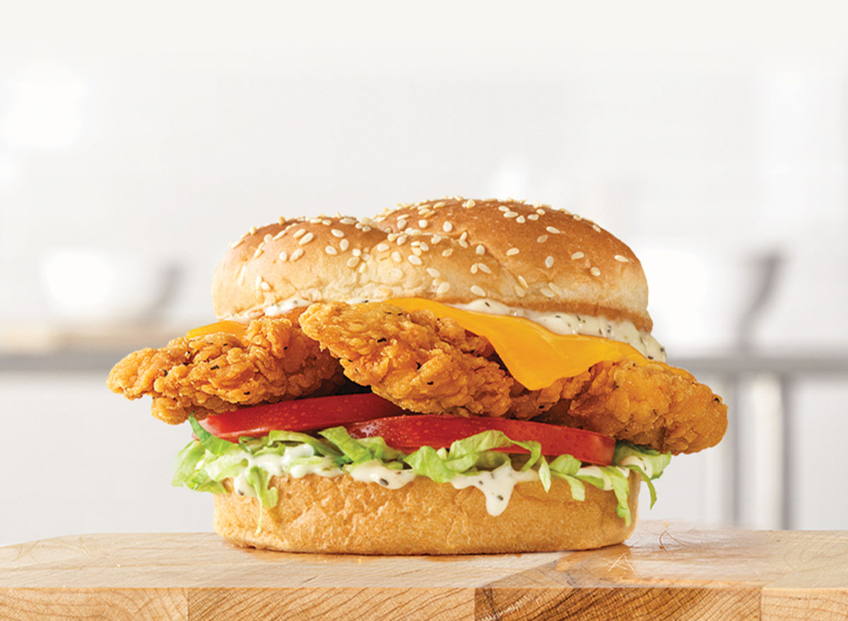 arbys chicken cheddar sandwich