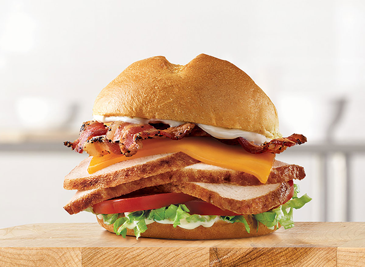 arbys deep fried turkey club sandwich