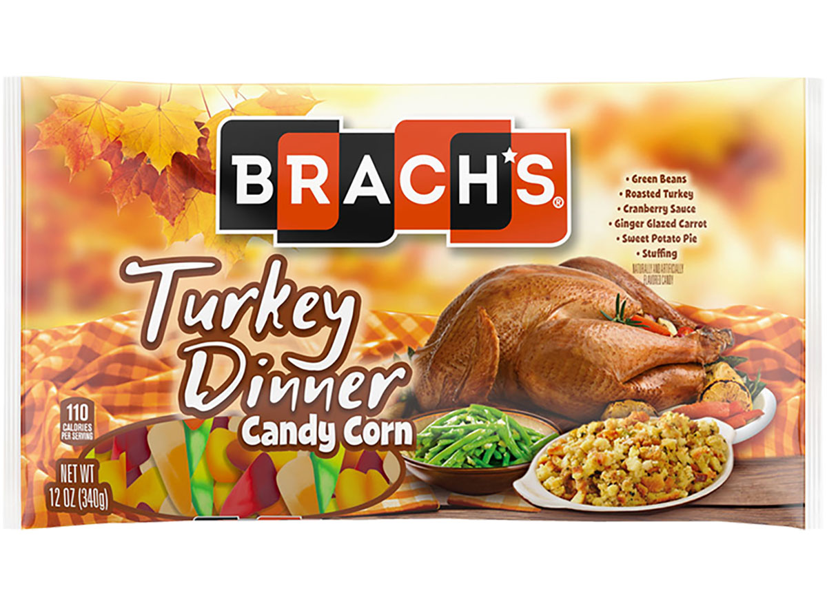 brachs turkey dinner candy corn bag