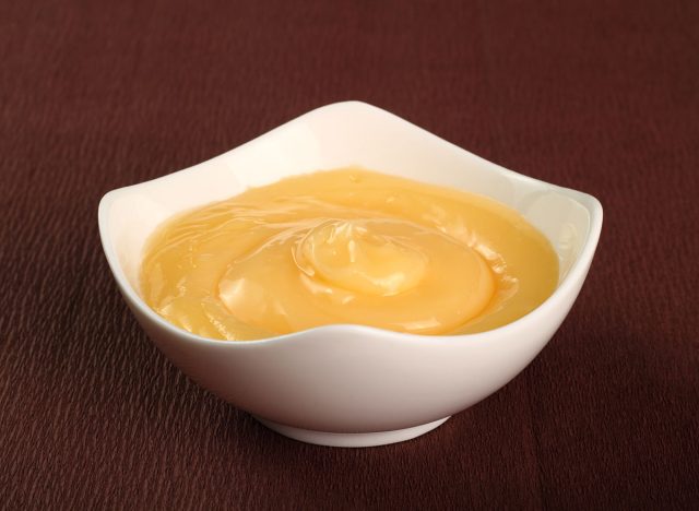 creamy french dressing in a small bowl
