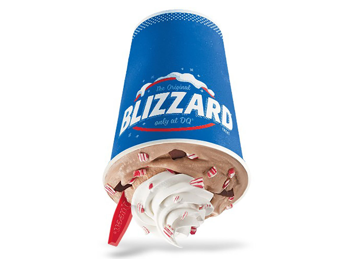 dairy queen peppermint hot cocoa blizzard