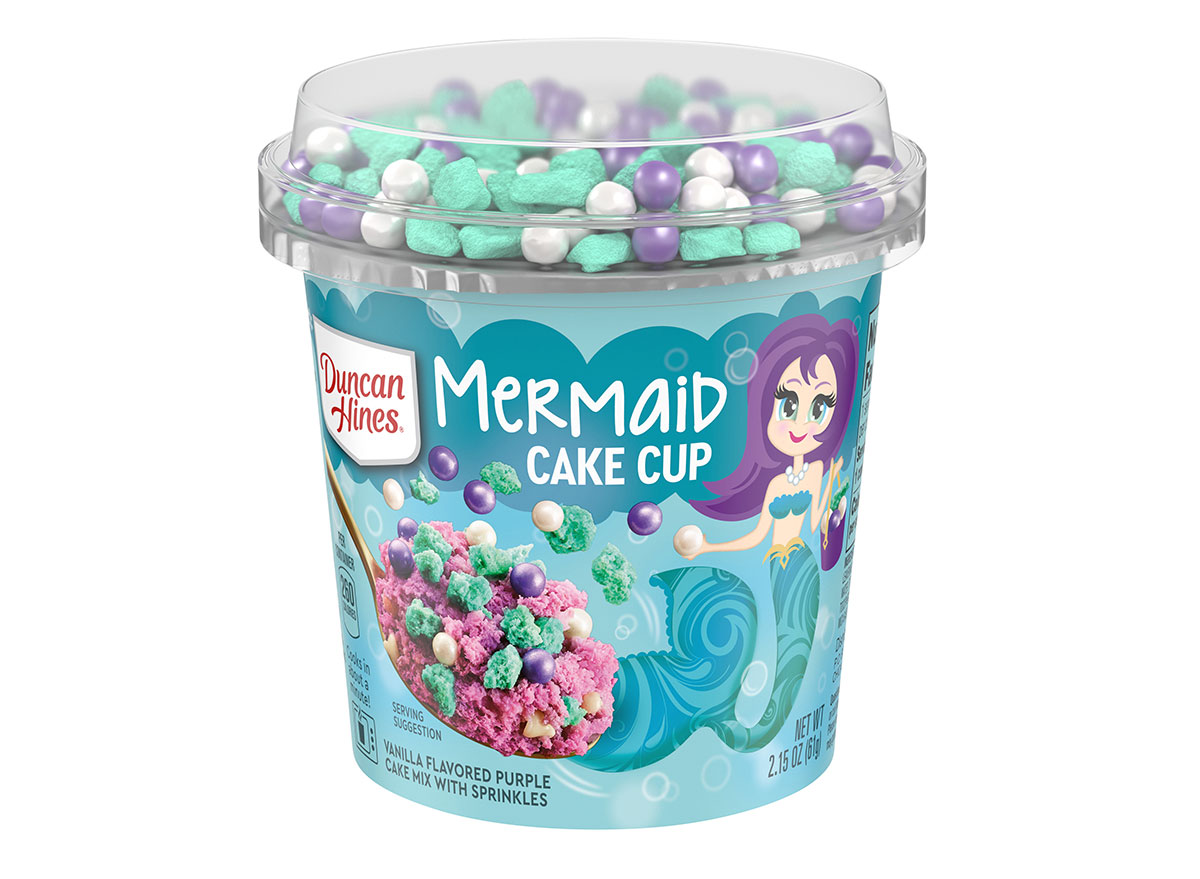 duncan hines mermaid cake cup